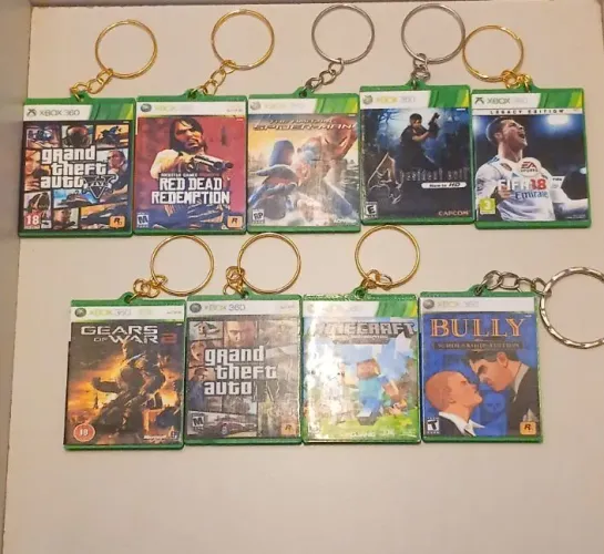 Chaveiros Capa de Jogos