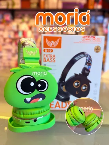 Fone de Ouvido Bluetooth Infantil Sem Fio Kids  B-19