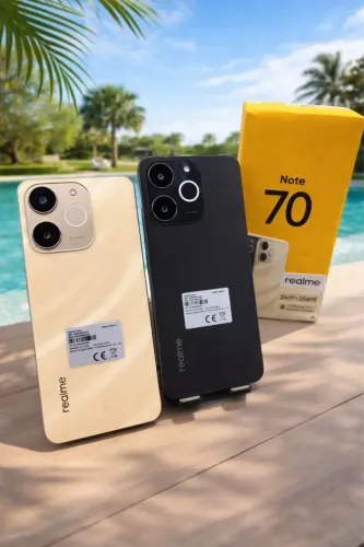 Realme Note 70 4G 256/08 Preto Dourado Novo Entregamos Grátis