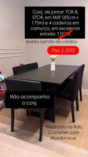 CONJUNTO DE JANTAR TOK & STOK COMO NOVO!