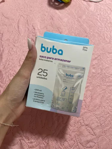 Saco para Armazenar Leite Materno Buba 25 Unidades NOVO