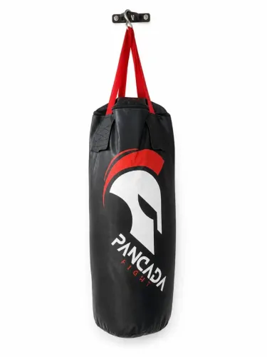 Saco de pancada com luvas e suporte