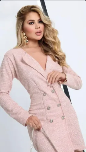 Vestido tweed