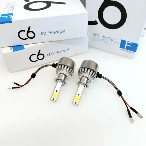 Par Lâmpada LED H1 Farol Automotivo Super Branca C6 - PROMOÇÃO