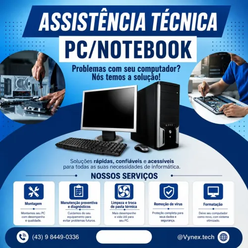 Assistência técnica - Vynex Informática