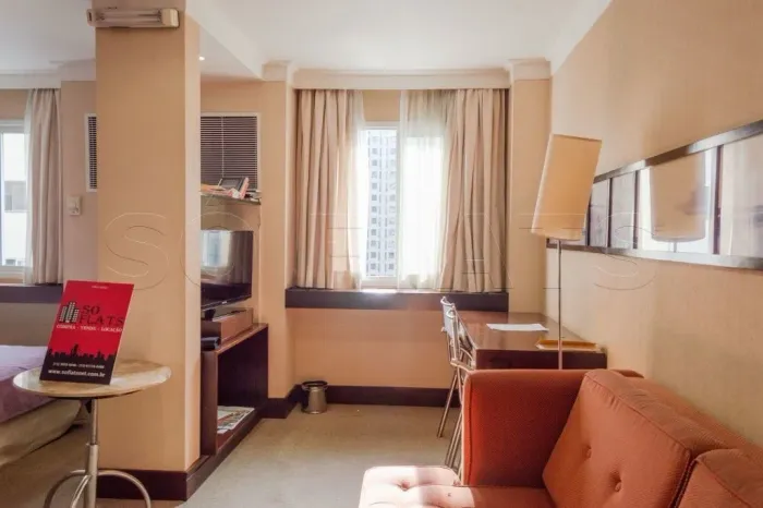 Flat Transamérica International Plaza disponível para venda com 40m², 02 dorms e 01 vaga d