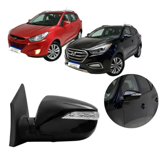 Retrovisor Le Ix35 2010 A 2014 C/pisca Elétrico Esquerdo