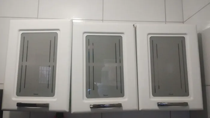 Armário de cozinha de ferro.