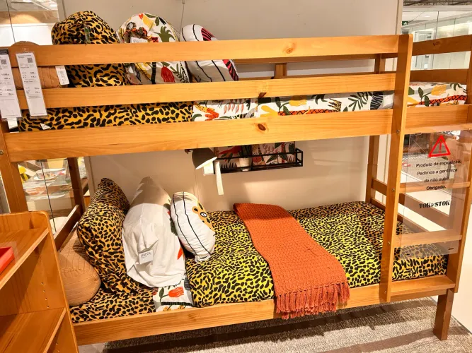 Cama beliche com cama acessorio Tok Stok