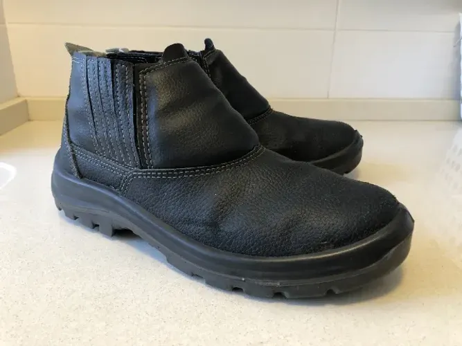Botas De Segurança Vulcaflex - Couro E Bico De Aço - Tam. 45