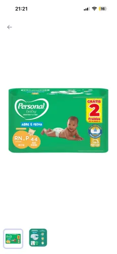 Fralda Personal P com 44