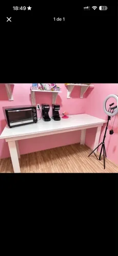 Mesa branca 100% MDF