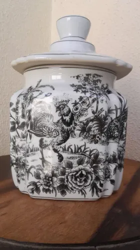 Potiche vintage em porcelana chinesa