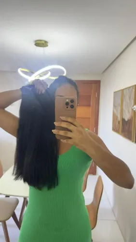Cabelo brasileiro do Sul cor Castanho Natural 