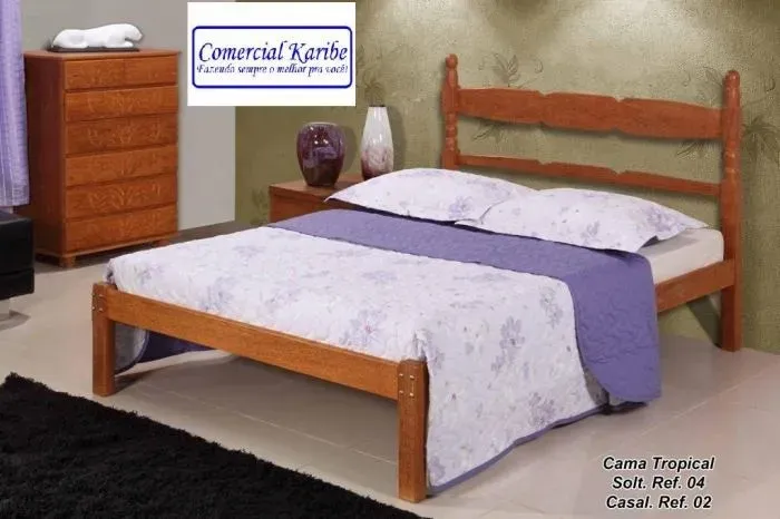 cama madeira maciça  de sucupira  tropical