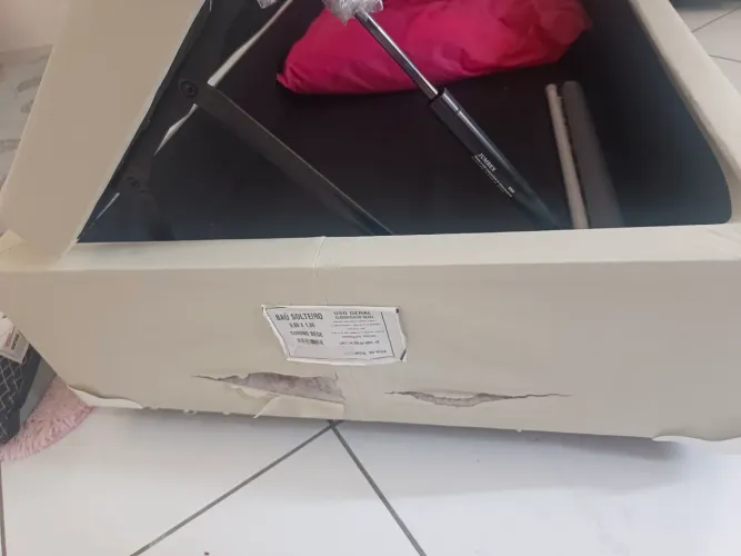 Cama box de solteiro com colchão 
