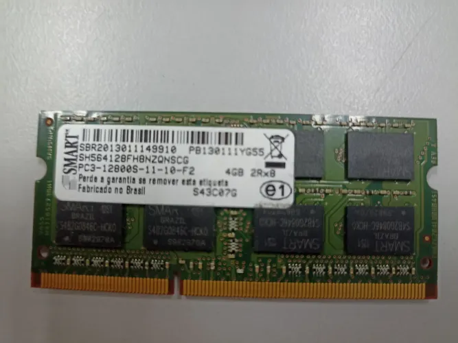 Lote de 13 Peças - Memória SMART 4GB DDR3 - 12000S
