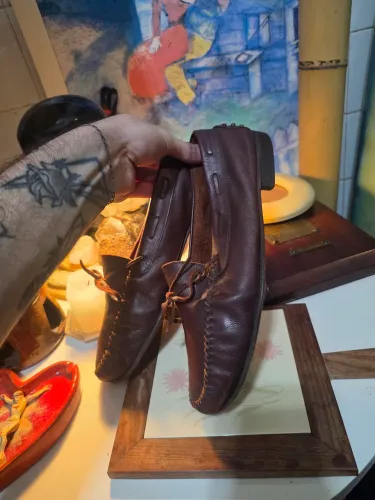 Mocassim Masculino Driver Summer by Osklen - Couro Marrom Café