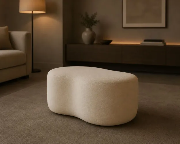 Puff Feijão decorativo Desing Moderno