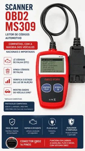 SCANNER AUTOMOTIVO OBD2