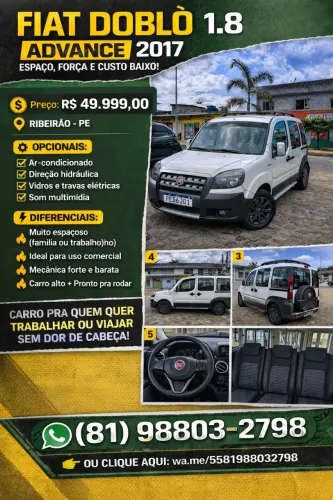 Fiat Doblo Adv/adv Tryon/locker 1.8 Flex 2017