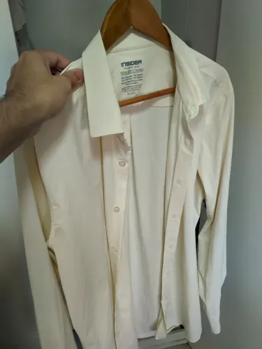 Camisa Social Alfaiataria Tech FutureForm Insider Masculina Off White GG