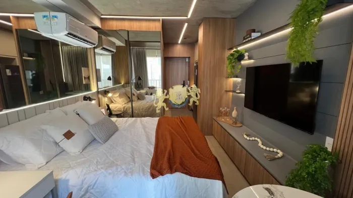 Flat mobiliado à venda no Jardim Paulista| 23m² | 1 Dormitório