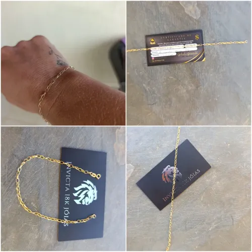 Ouro pulseira 18 k nova na garantia 