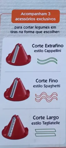 Cortador elétrico Spiralizer Mondial 