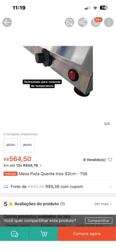 Vendo pista quente nova