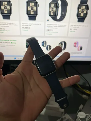 Apple Watch SE 2 44mm GPS Completo - Com Defeito no Touch