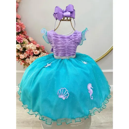 Vestido infantil sereia