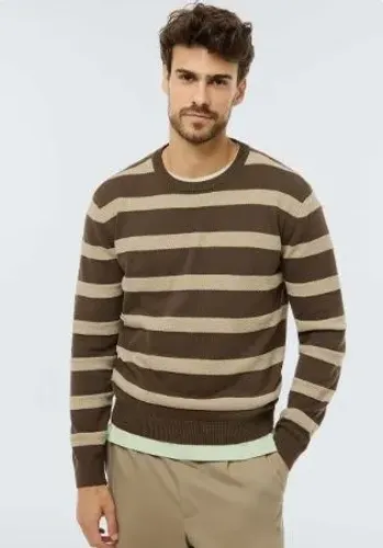 Blusão Masculino Em Tricô Fio Tinto Hering