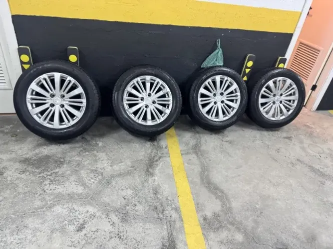 Rodas Originais Peugeot Aro 16 4x108 + Pneus (brinde)