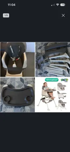 Cadeirão de alimentação maxi baby