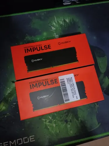 (12x cartão) Memórias Husky Impulse 32gb (2x16gb) Ddr4 3200mhz