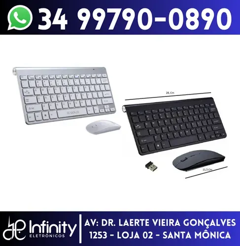 Teclado e Mouse Sem Fio Agold 