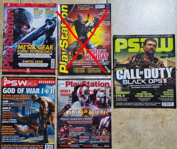 30 exemplares - Coleção de revistas de playstation