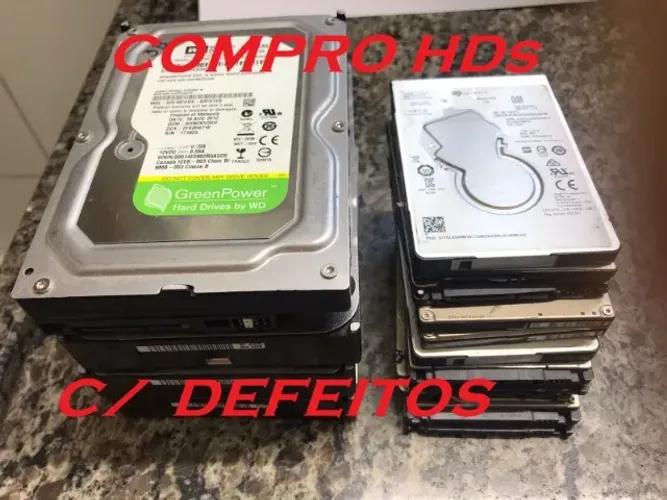 HDs 2,5 (notebook) ou 3,5 (desktop) c/ defeitos!