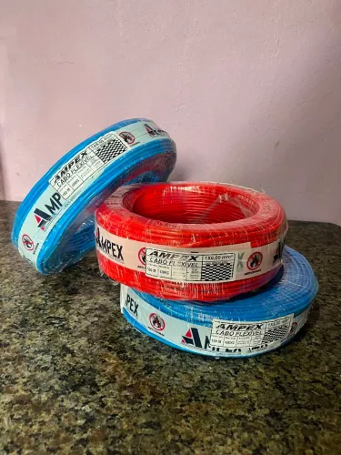 Fios de 6mm e 4mm com 100 metros