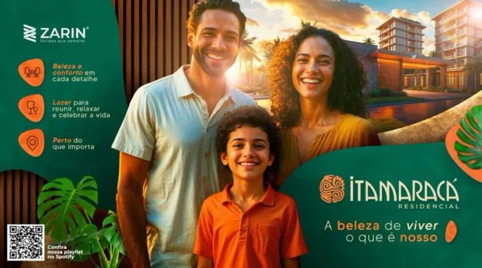 Apartamentos com área de 48,11 m² até 53,84 m² à venda no novo empreendimento Residencial