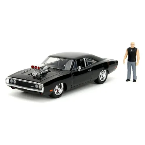 MINIATURA DE CARRO JADA BUILD N COLLECT: FAST & FURIOUS - DOM & DODGE CHARGER R/T - ESCALA