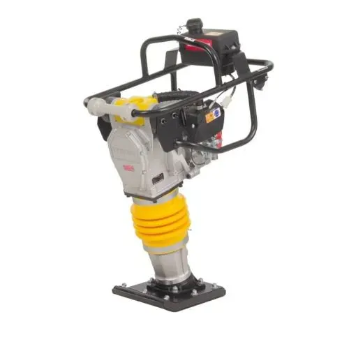 Compactador de solo tipo sapo a gasolina  345 x 285 mm 3,7hp 4 tempod TR 75 Kawashima