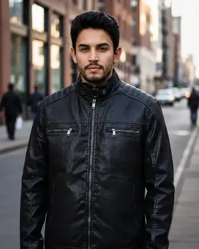 Jaqueta couro masculino
