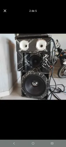 Som automotivo 4 vias completo 