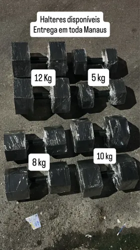 Halteres para treinar em casa