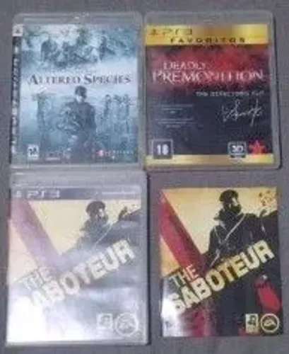 Lote 3 Jogos Raros PS3