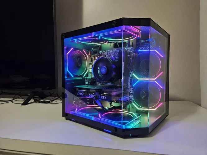 Pc Gamer Ryzen 7 5700 RTX 4060 memórias 16gb SSD 
