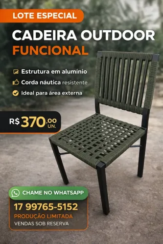 Cadeira de alumínio