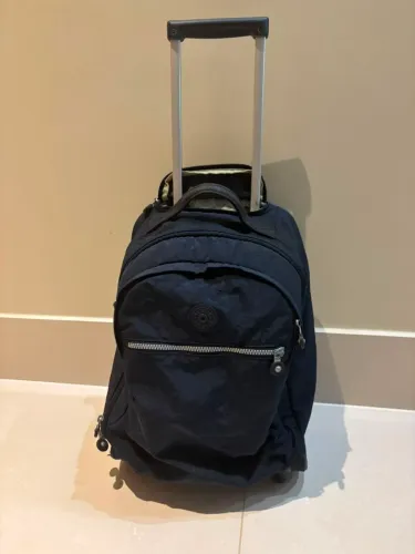 Mochila kipling infantil azul marinho